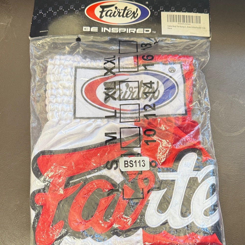 Fairtex Men's Athletic Shorts - Red and White